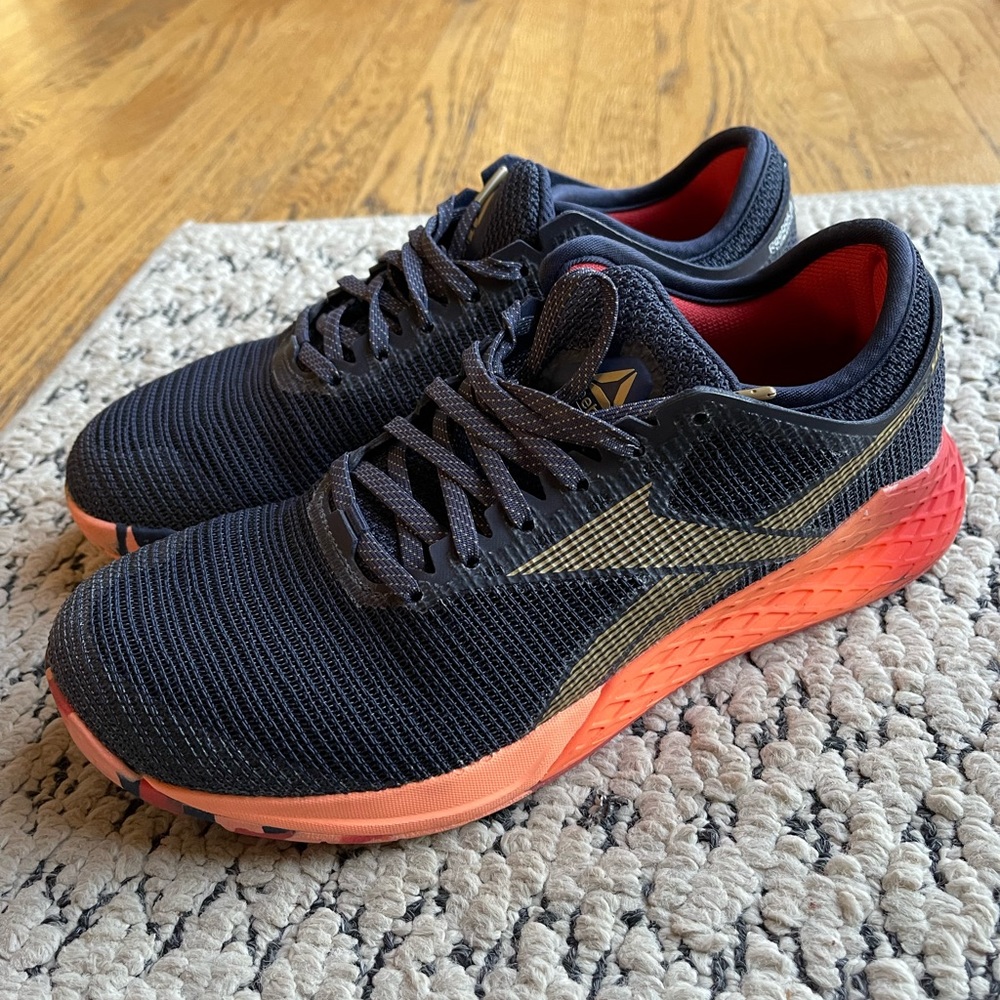 Reebok Nano in gray and orange camo